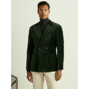 REISS ROYALE Velvet Double Breasted Blazer